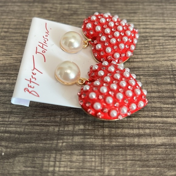 Betsey Johnson | Red Heart Necklace w/ Matching Earrings ♥️ - Picture 16 of 17